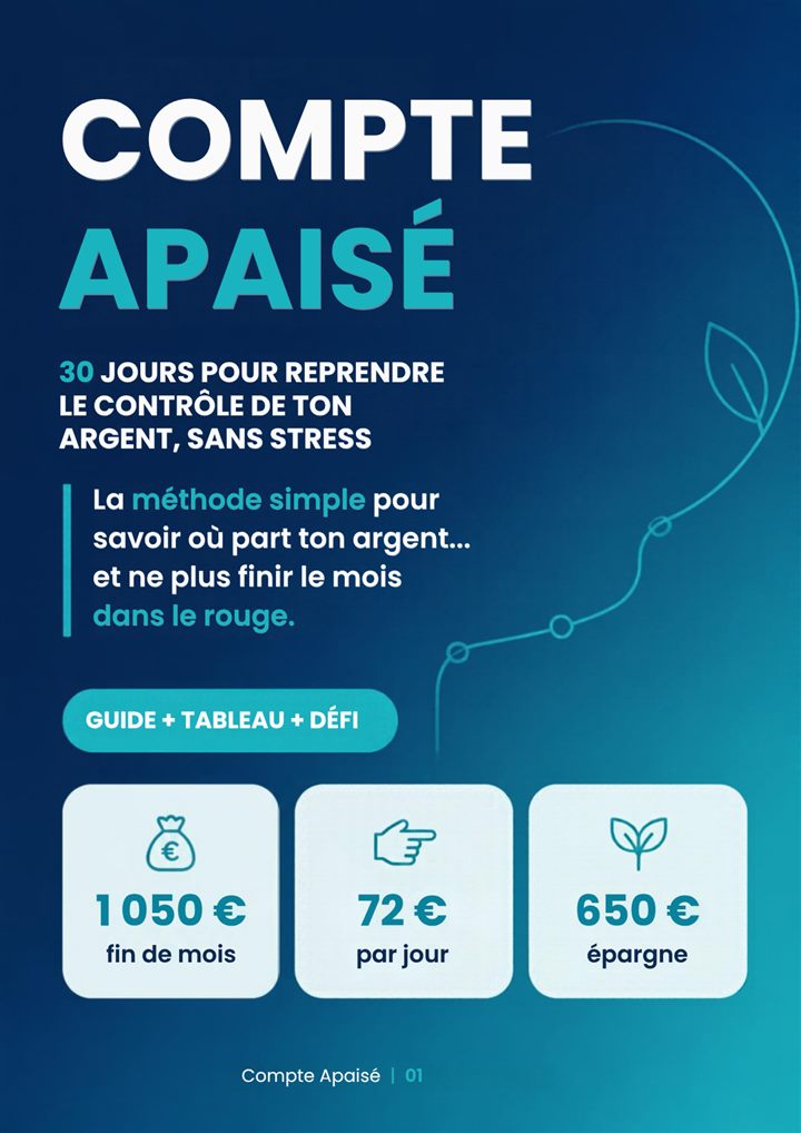 Couverture du guide Compte Apaisé : 30 jours pour reprendre le contrôle de ton argent, sans stress